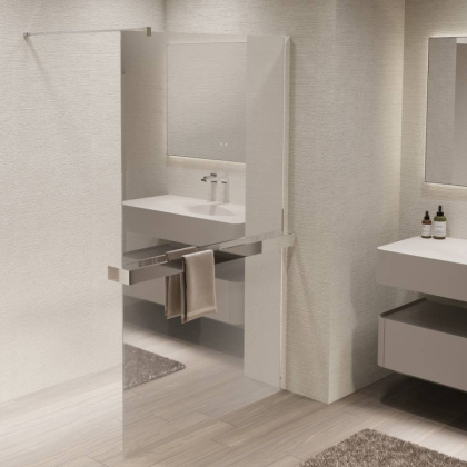 Душевая перегородка Walk-In VSW-1HR900MR, 900*2000, хром, стекло зеркальное