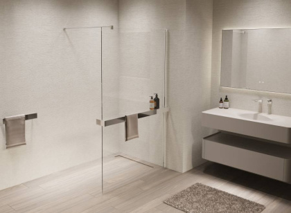 Душевая перегородка Walk-In VSW-1HR120CL, 1200*2000, хром, стекло прозрачное