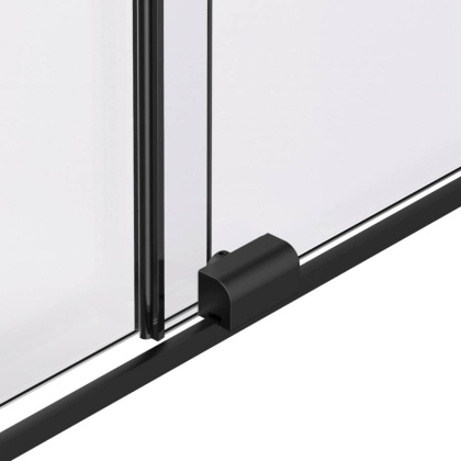 Душевая перегородка Walk-In VSW-1WSL120GSB, 1200*2000, черный матовый, стекло янтарь