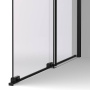 Душевая перегородка Walk-In VSW-1WSL120GSB, 1200*2000, черный матовый, стекло янтарь
