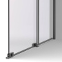 Душевая перегородка Walk-In VSW-1WSL120GSGM, 1200*2000, вороненая сталь, стекло янтарь