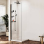 Душевая перегородка Walk-In VSW-1HWS700CLB, 700*2000, черный, стекло прозрачное
