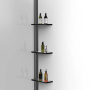 Душевая перегородка Walk-In VSW-1HWS900CLGM, 900*2000, вороненая сталь, стекло прозрачное