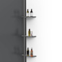 Душевая перегородка Walk-In VSW-1HWS900GFGM, 900*2000, вороненая сталь, стекло матовое тонированное