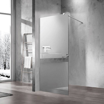 Душевая перегородка Walk-In VSW-1H100MR, 1000*2000, хром, стекло зеркальное