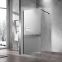 Душевая перегородка Walk-In VSW-1H100MRB, 1000*2000, черный, стекло зеркальное