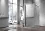 Душевая перегородка Walk-In VSW-1H100MRB, 1000*2000, черный, стекло зеркальное
