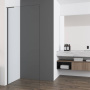 Душевая перегородка Walk-In VSW-7HA700CLGM, 700*2000, вороненая сталь, стекло прозрачное