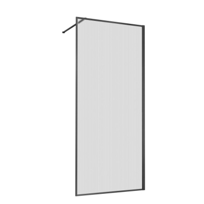 Душевая перегородка Walk-In VSW-1HP120FLGM, 1200*2000, вороненая сталь, стекло рифленое