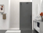 Душевая перегородка Walk-In VSW-1HS100GFB, 1000*2000, черный матовый, стекло матовое тонированное