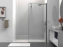 Душевая перегородка Walk-In VSW-1HS900CLGM, 900*2000, вороненая сталь, стекло прозрачное