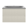 База под раковину Welle 800 подвесная, 2 выкатных ящика soft-close, M.Beige