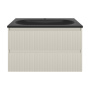 База под раковину Welle 800 подвесная, 2 выкатных ящика soft-close, M.Beige