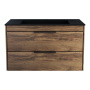 База под раковину Chiara 2D 800 подвесная, 2 выкатных ящика soft-close, С.Oak