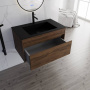 База под раковину Chiara 800 подвесная, 1 выкатной ящик soft-close, C.Oak