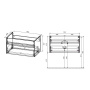 База под раковину Chiara 800 подвесная, 1 выкатной ящик soft-close, C.Oak