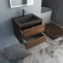 База под раковину Gio 600 подвесная, 2 выкатных ящика soft-close, C.Oak