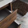 База под раковину Gio 600 подвесная, 2 выкатных ящика soft-close, C.Oak