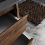 База под раковину Gio 600 подвесная, 2 выкатных ящика soft-close, C.Oak