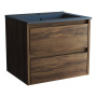 База под раковину Gio 600 подвесная, 2 выкатных ящика soft-close, C.Oak