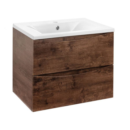 База под раковину Mia 600 подвесная, 2 выкатных ящика soft close, R.Wood