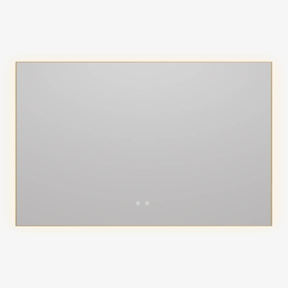 Зеркало LED VLM-4F120BG-2 1200х800 c сенсорным выключателем, антизапотевание, брашированное золото