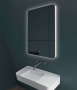 Зеркало LED VLM-3BE500 500х700 c сенсорным выключателем и диммером