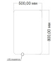 Зеркало LED VLM-3BE5008-2 500х800 c сенсорным выключателем и диммером, антизапотевание