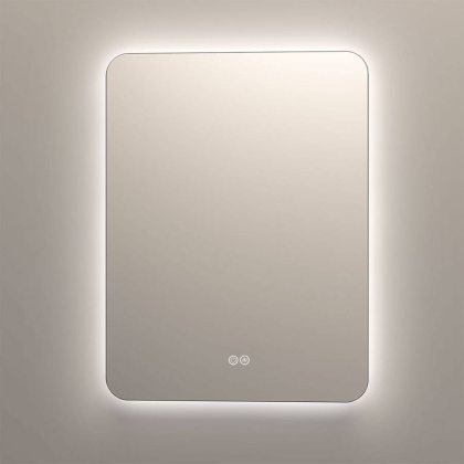 Зеркало LED VLM-3BE700-2 700х800 c сенсорным выключателем и диммером, антизапотевание
