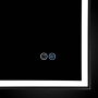Зеркало LED VLM-3VN700-2 700х800 c сенсорным выключателем и диммером, антизапотевание