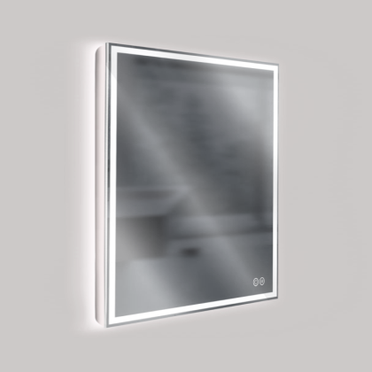 Зеркало LED VLM-3VN7007-2 700х700 c сенсорным выключателем и диммером, антизапотевание
