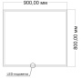 Зеркало LED VLM-3VN9008-2 900х800 c сенсорным выключателем и диммером, антизапотевание