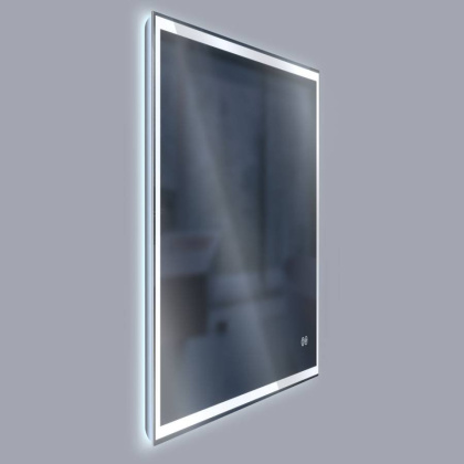 Зеркало LED VLM-3VN1007-2 1000х700 c сенсорным выключателем и диммером, антизапотевание