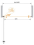 Душевая дверь BelBagno ECO-O-B-1-95-C-Cr