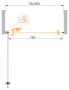 Душевая дверь BelBagno ECO-O-B-1-95-C-Cr
