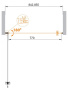 Душевая дверь BelBagno ECO-O-B-1-95-C-Cr