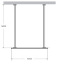 LIBERTA-L-2-100-120-C-NERO Душевая перегородка с возможностью двустороннего входа, стекло прозрачное, профиль чёрный, 1000x1200x1950 мм