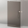 LIBERTA-L-2-110-120-GR-Cr Душевая перегородка с возможностью двустороннего входа, стекло графит, профиль хром, 1100x1200x1950 мм