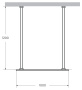 LIBERTA-L-2-110-120-GR-Cr Душевая перегородка с возможностью двустороннего входа, стекло графит, профиль хром, 1100x1200x1950 мм