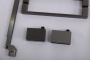 Душевой уголок Cezares SLIDER-AH-2-70/80-80/90-GRIGIO-NERO стекло графит, профиль черный матовый
