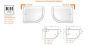 Акриловый поддон CEZARES TRAY-A-RH-120/90-550-15-W-L