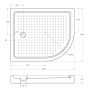 Акриловый поддон CEZARES TRAY-A-RH-120/90-550-15-W-L