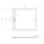 Экран для поддона из искусственного мрамора CEZARES TRAY-AS-AH-120/90-100-SCR