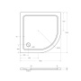 Поддон SMC CEZARES TRAY-M-R-80-550-35-W