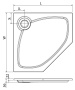 Экран полуподиум CEZARES TRAY-S-P-90-SCR-W