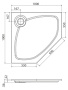 Экран полуподиум CEZARES TRAY-S-P-90-SCR-W