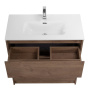 Тумба с раковиной напольная BelBagno KRAFT 39 80 Rovere Tabacco, раковина белая