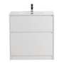 Тумба с раковиной напольная BelBagno KRAFT 39 80 Rovere Tabacco, раковина белая