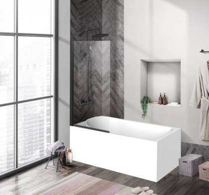 Душевая шторка на ванну BelBagno UNO-V-1-70/150-C-Cr
