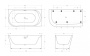 Акриловая ванна BELBAGNO BB410-1500-780-L